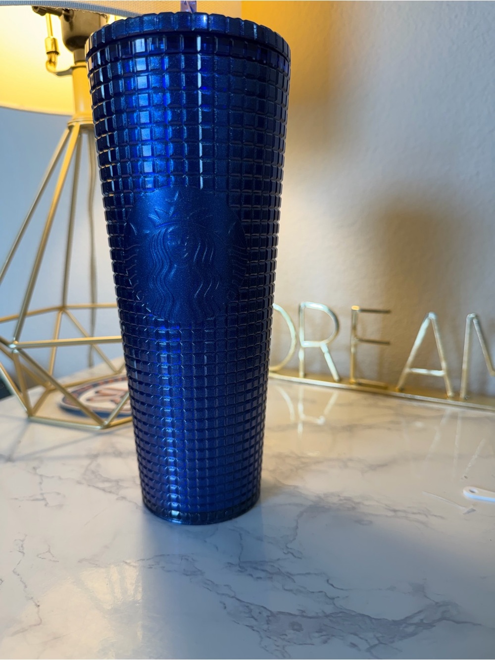 Starbucks Metallic Royal Blue Studded Tumbler